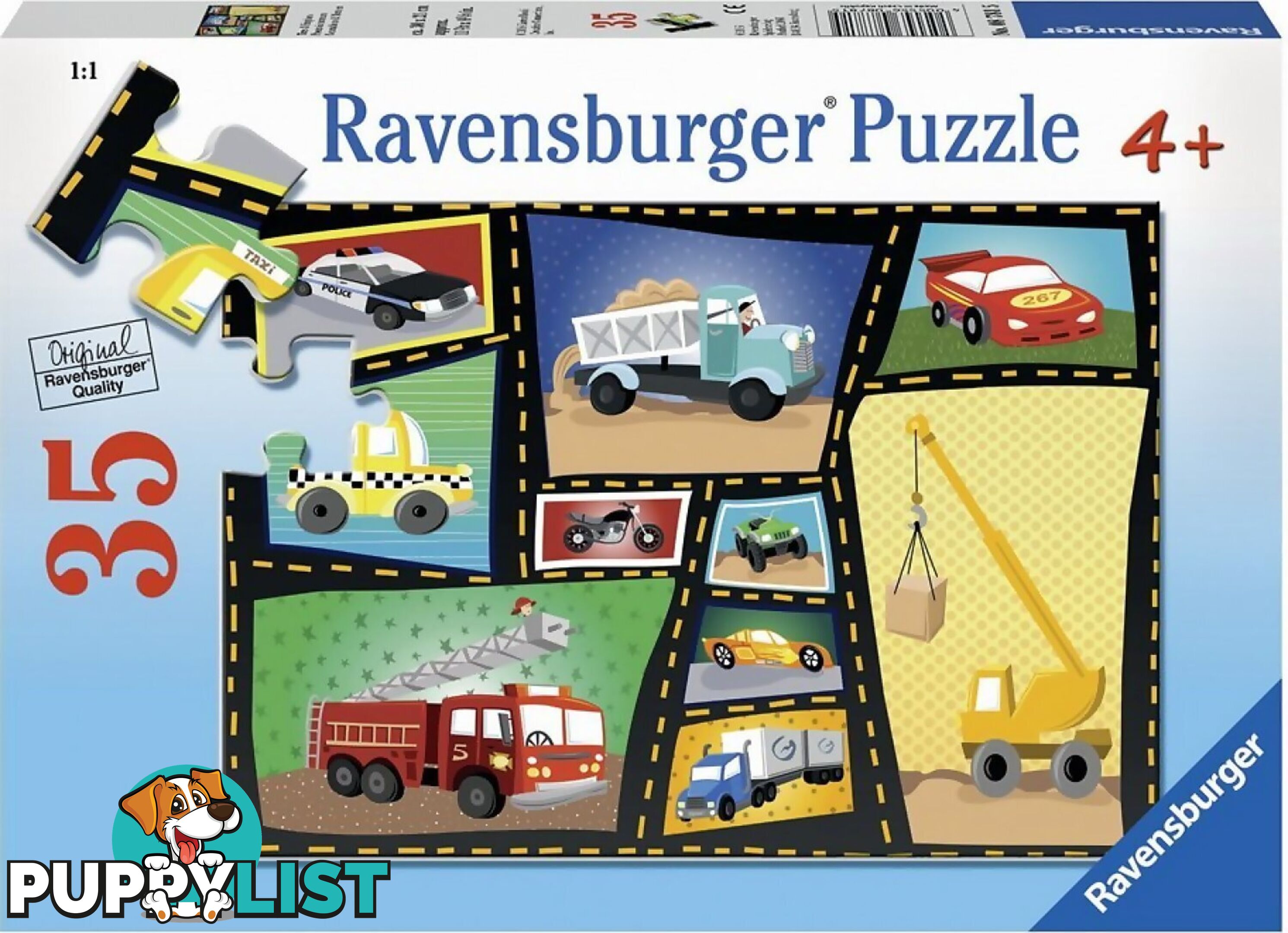 Ravensburger - Engine & Tyres Jigsaw Puzzle 35pc - Mdrb08781 - 4005556087815