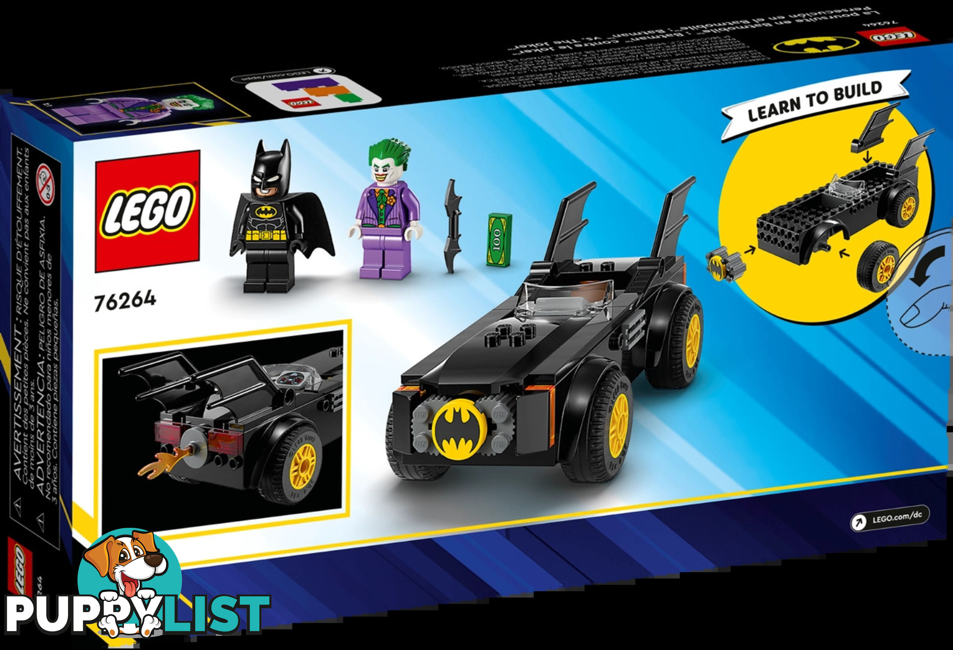 LEGO 76264 Batmobileâ„¢ Pursuit: Batmanâ„¢ vs. The Jokerâ„¢ - DC Super Heroes 4+ - 5702017419800