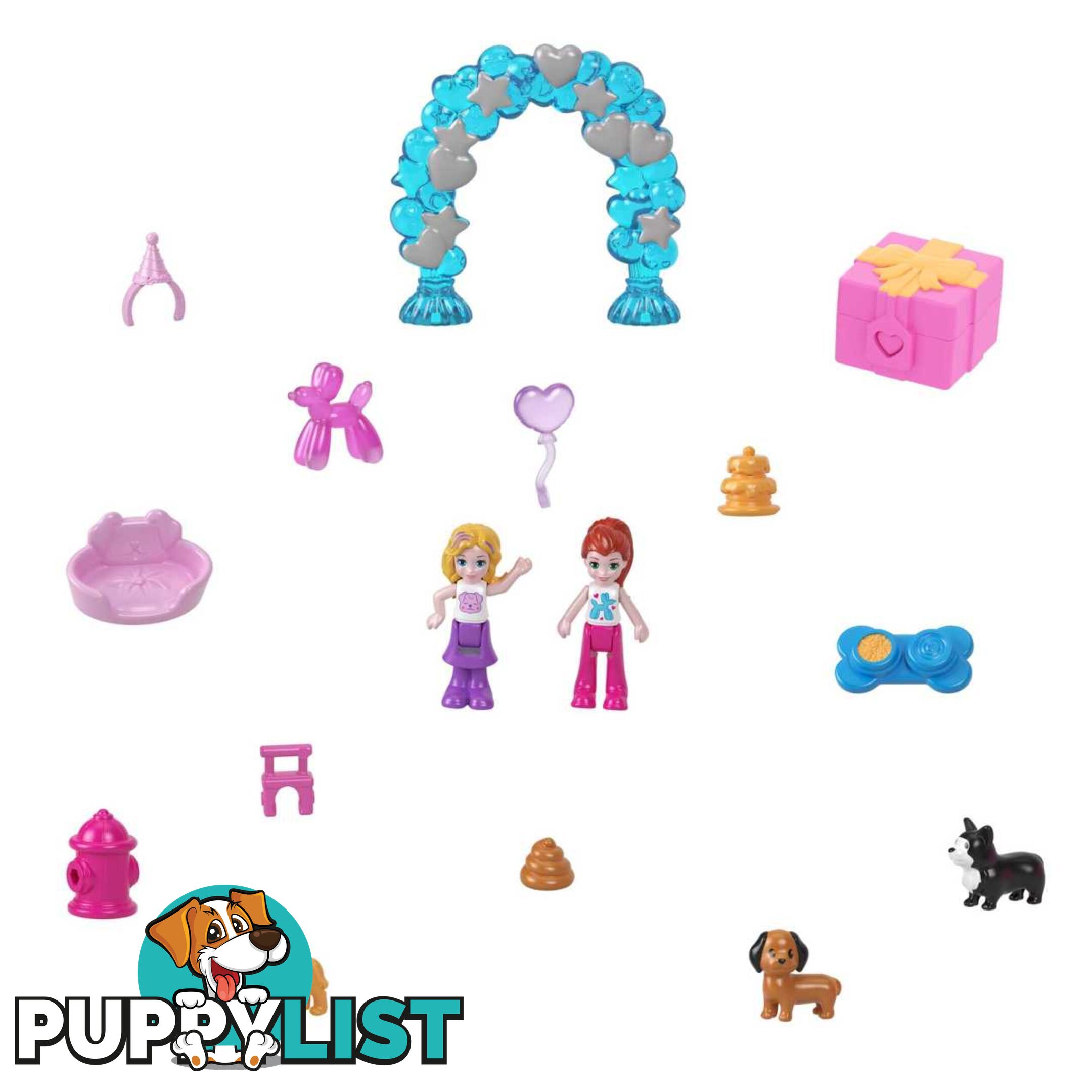 Polly Pocket - Doggy Birthday Bash Compact - Mahkv30 - 0194735108916