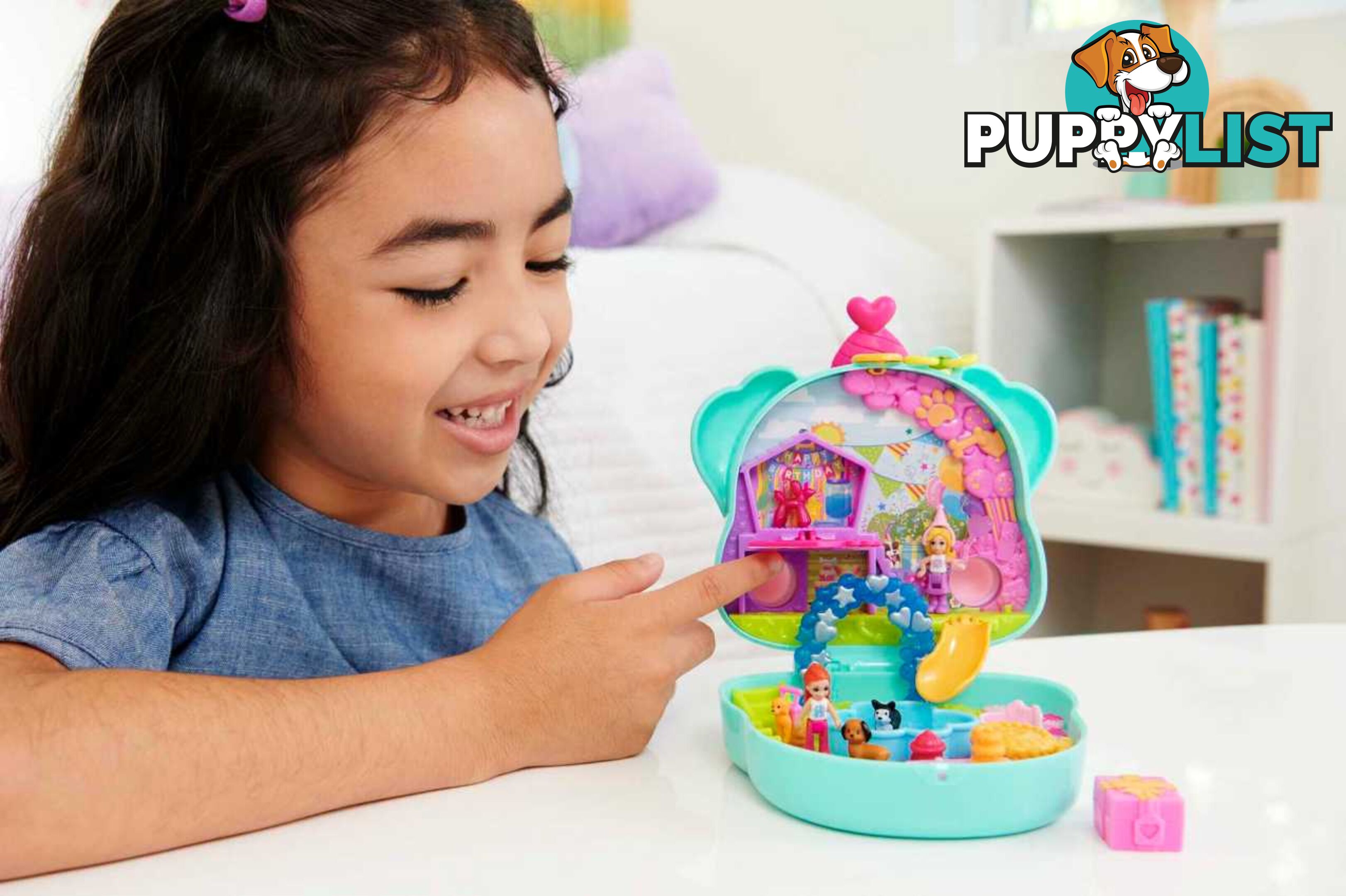 Polly Pocket - Doggy Birthday Bash Compact - Mahkv30 - 0194735108916