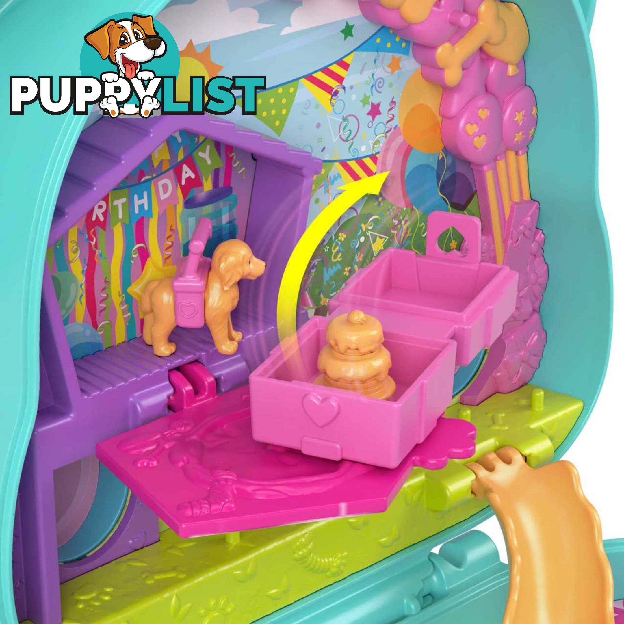 Polly Pocket - Doggy Birthday Bash Compact - Mahkv30 - 0194735108916