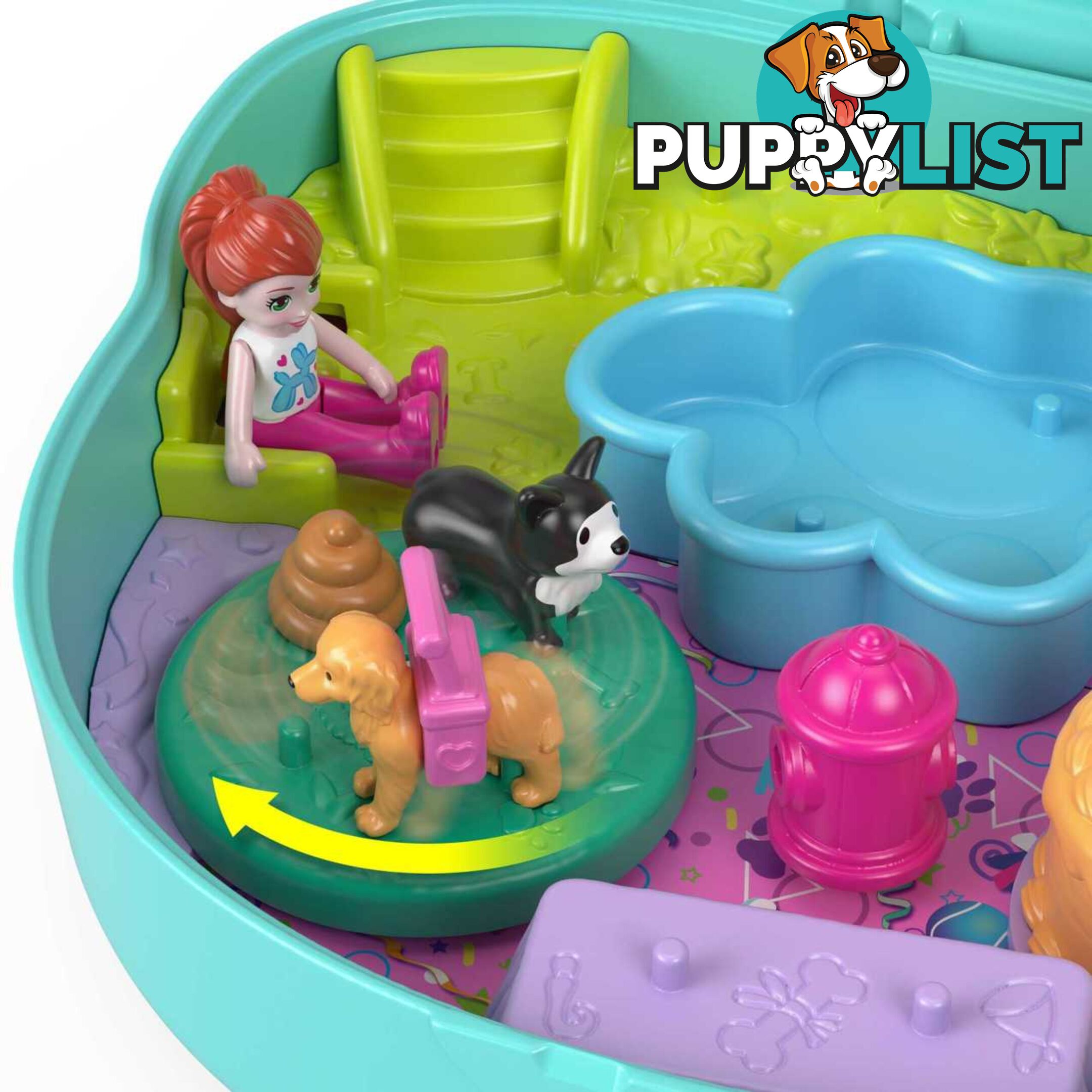 Polly Pocket - Doggy Birthday Bash Compact - Mahkv30 - 0194735108916