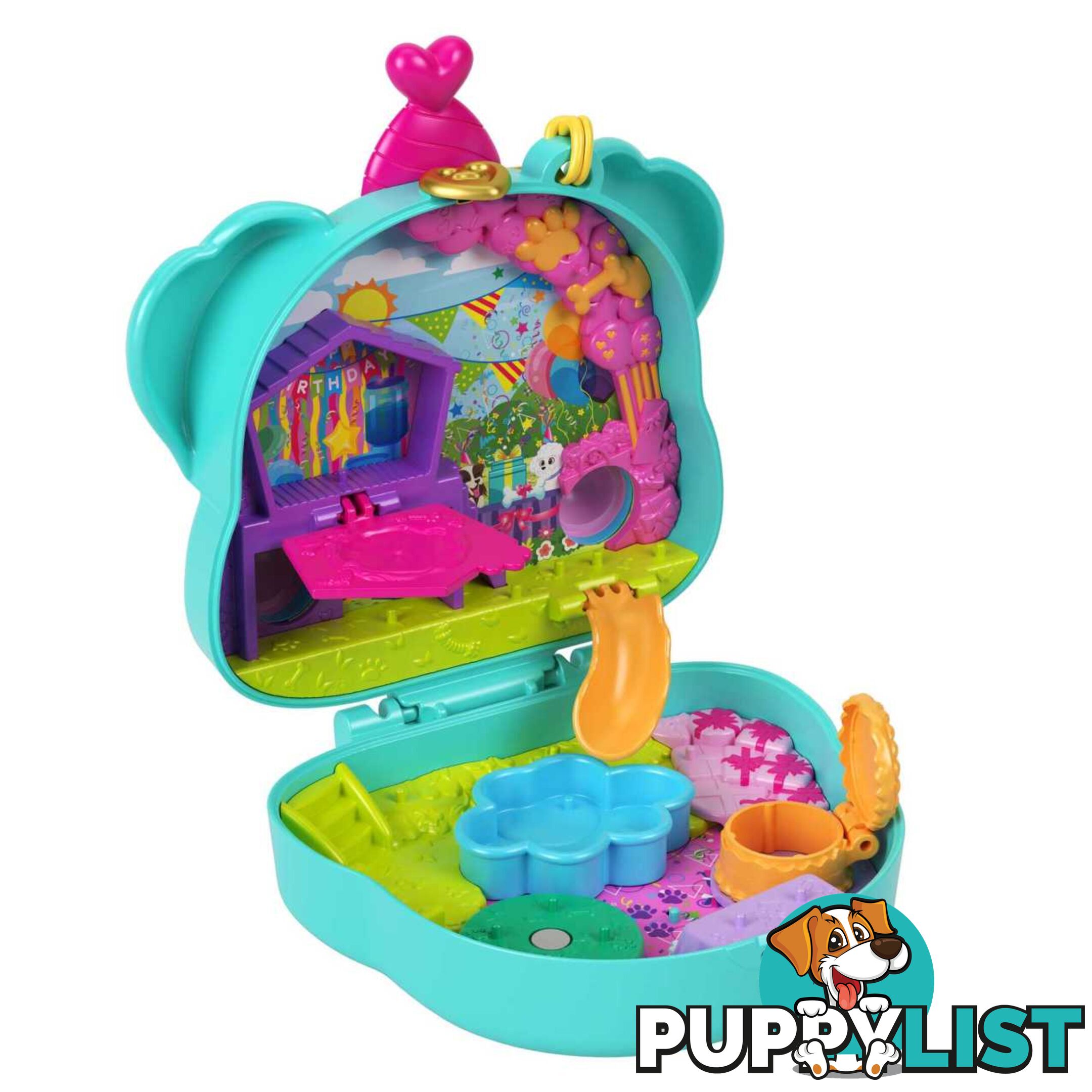 Polly Pocket - Doggy Birthday Bash Compact - Mahkv30 - 0194735108916