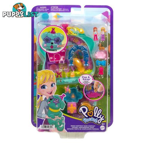 Polly Pocket - Doggy Birthday Bash Compact - Mahkv30 - 0194735108916