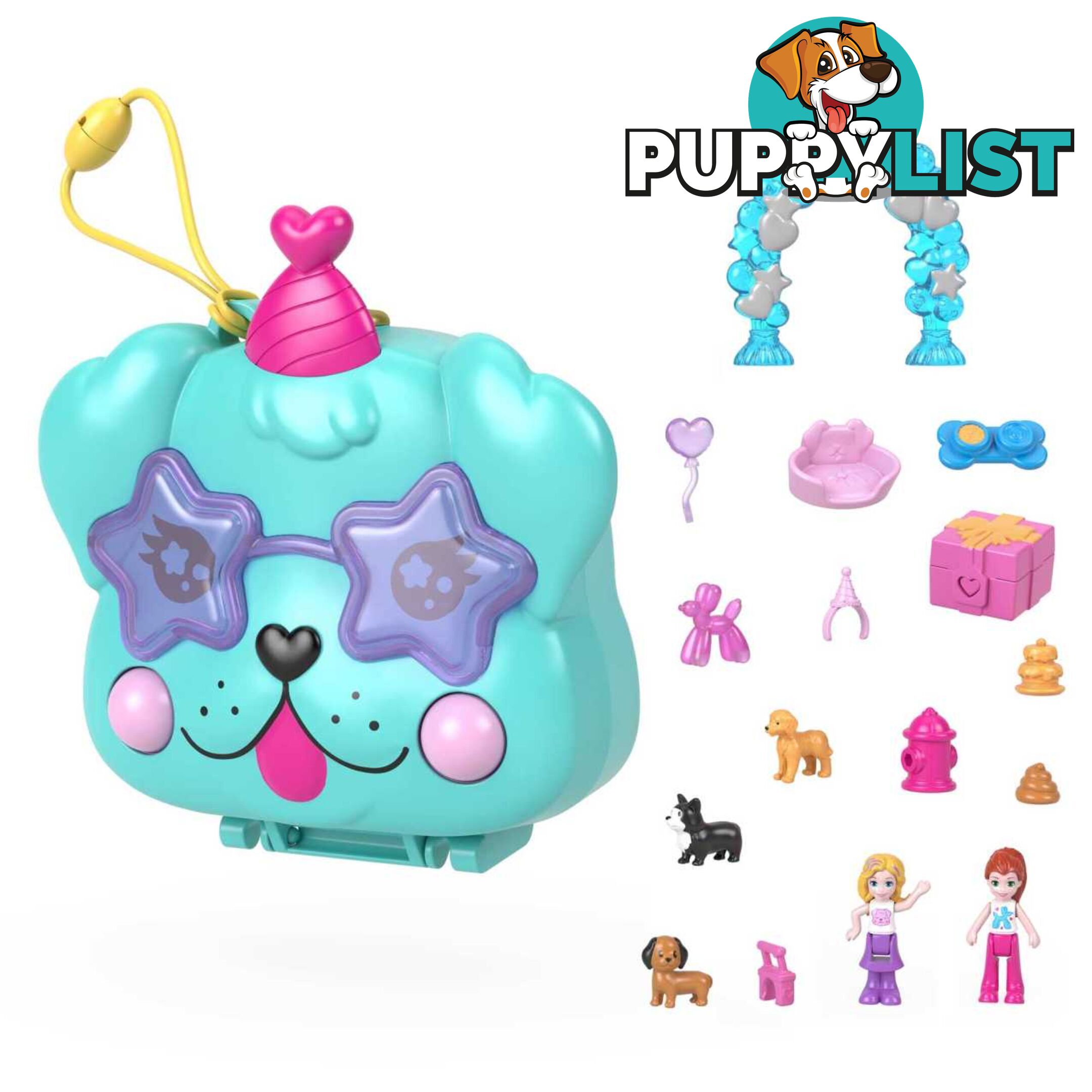 Polly Pocket - Doggy Birthday Bash Compact - Mahkv30 - 0194735108916