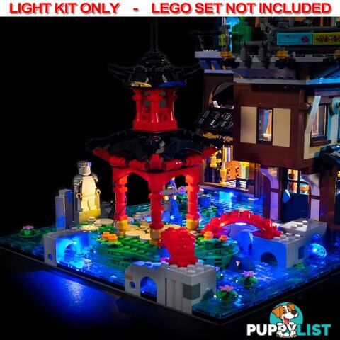 LIGHT KIT for LEGO Ninjago City Gardens 71741 - Light My Bricks - 744109767180