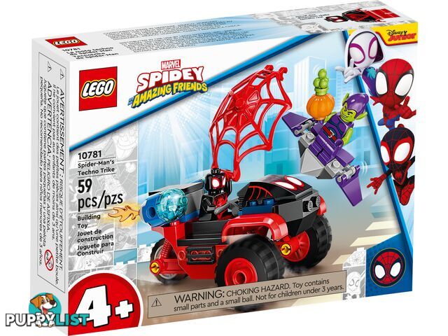 LEGO 10781 Miles Morales Spider-Manâ€™s Techno Trike - Marvel Spidey 4+ - 5702017150642