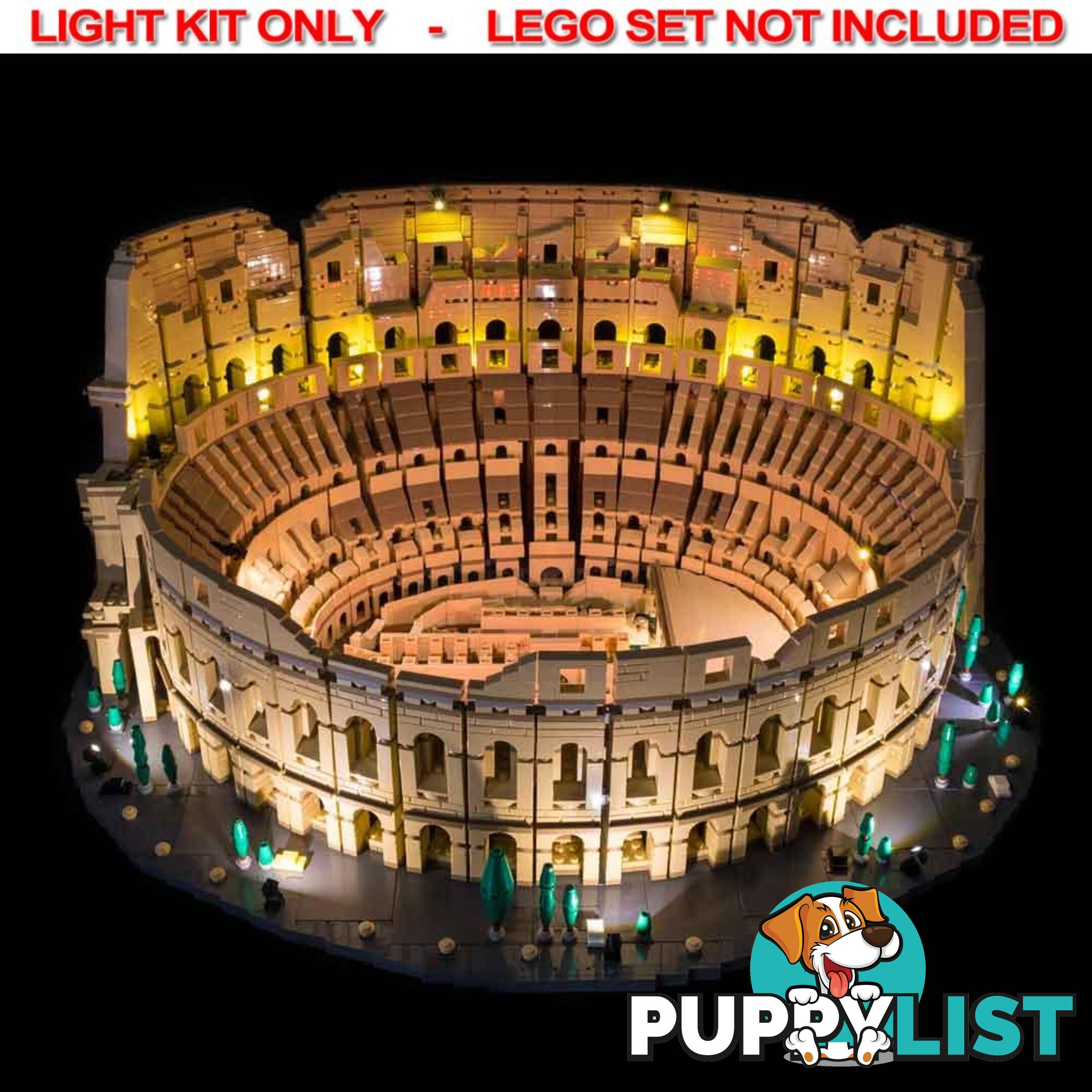 LIGHT KIT for LEGO Colosseum 10276 - Light My Bricks - 744109767289