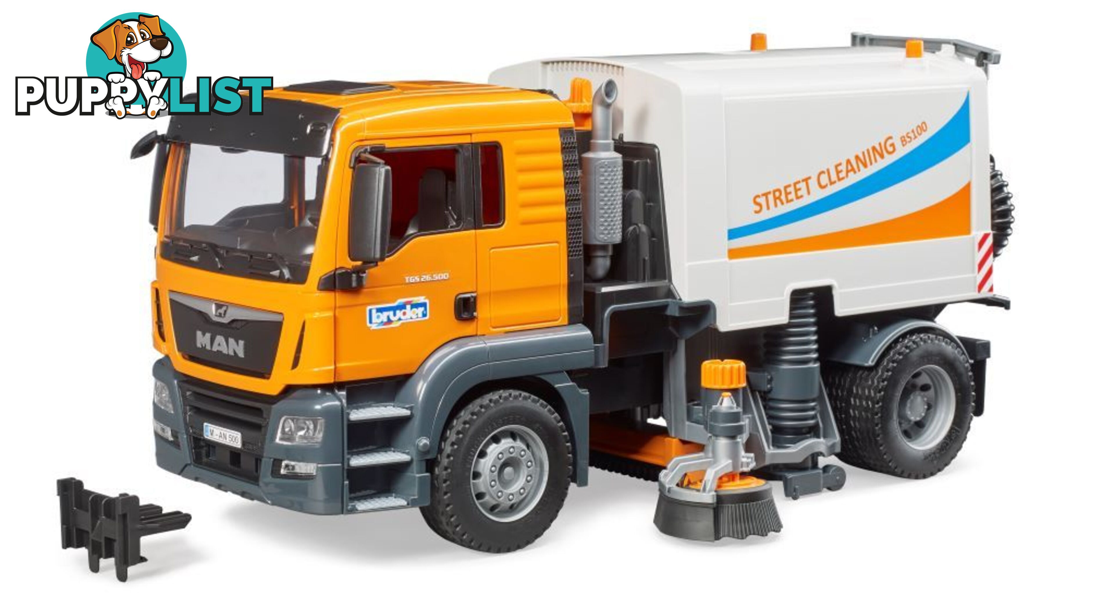 Bruder 1:16 Man Tgs Street Sweeper Zi24003780 - 4001702037802