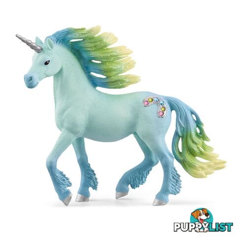 Schleich - Marshmallow Unicorn Stallion  Bayala Magical Fantasy Figurine Sc70722 - 4059433432793