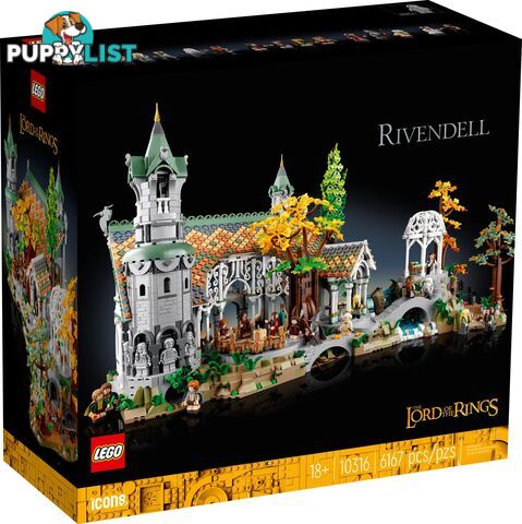 LEGO 10316 THE LORD OF THE RINGS: RIVENDELLâ„¢ - Icons - 5702017416892