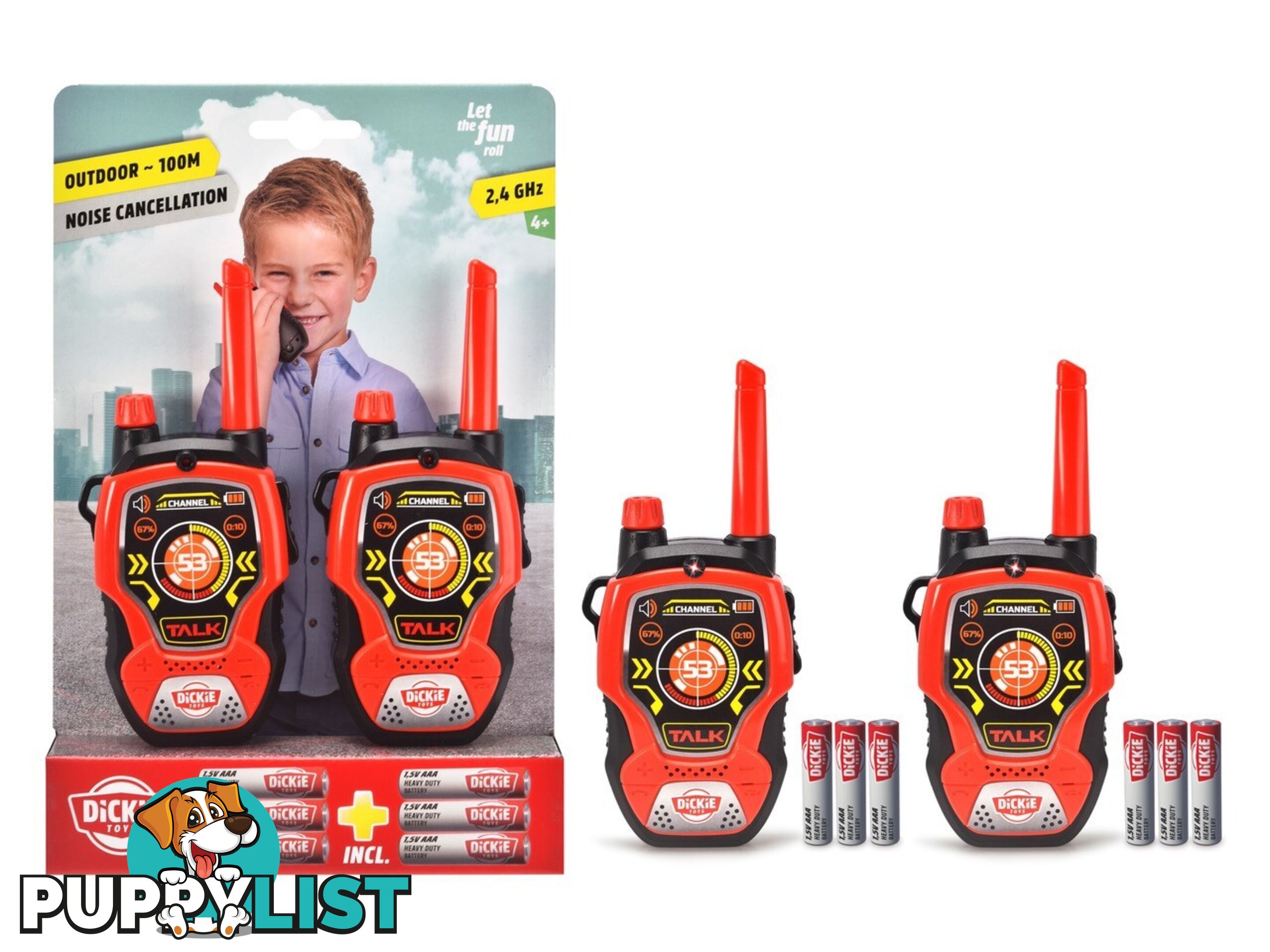 Dickie Toys Walkie Talkie Easy Call 18cm Assorted - Rpdk76763 - 4006333076763