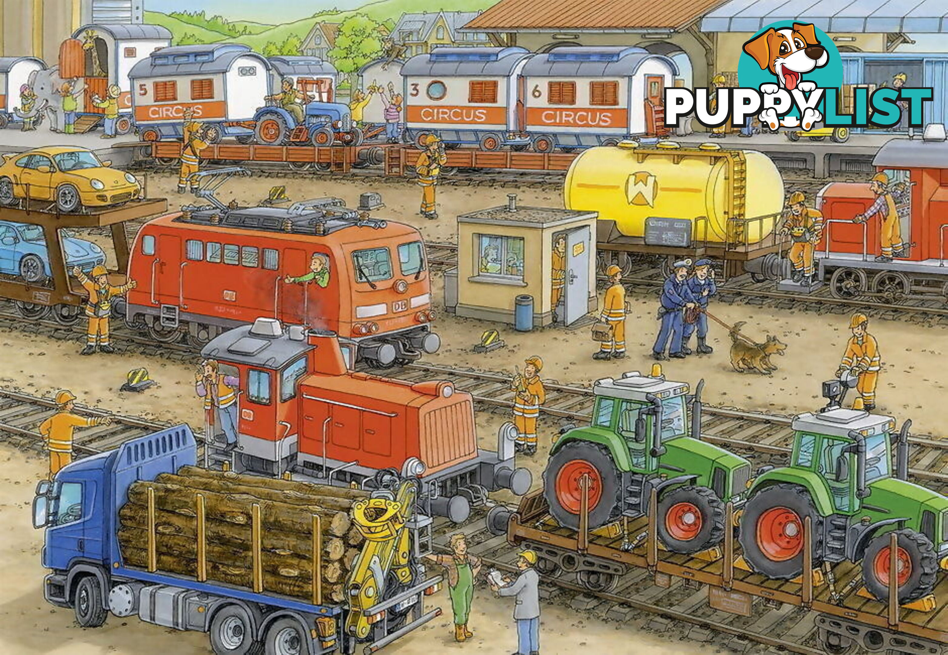 Ravensburger - Busy Train Station Jigsaw Puzzle 2 X 24pc - Mdrb091911 - 4005556091911