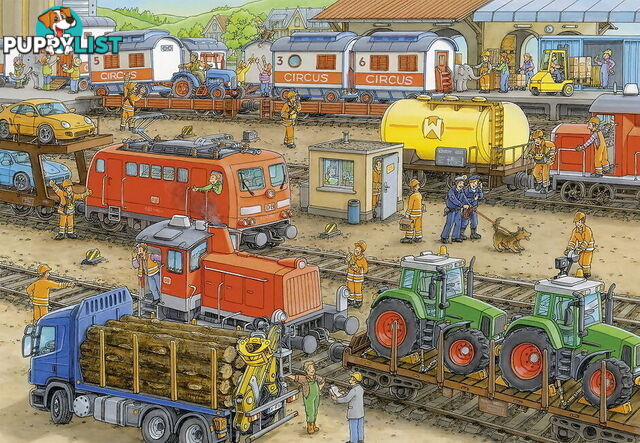 Ravensburger - Busy Train Station Jigsaw Puzzle 2 X 24pc - Mdrb091911 - 4005556091911