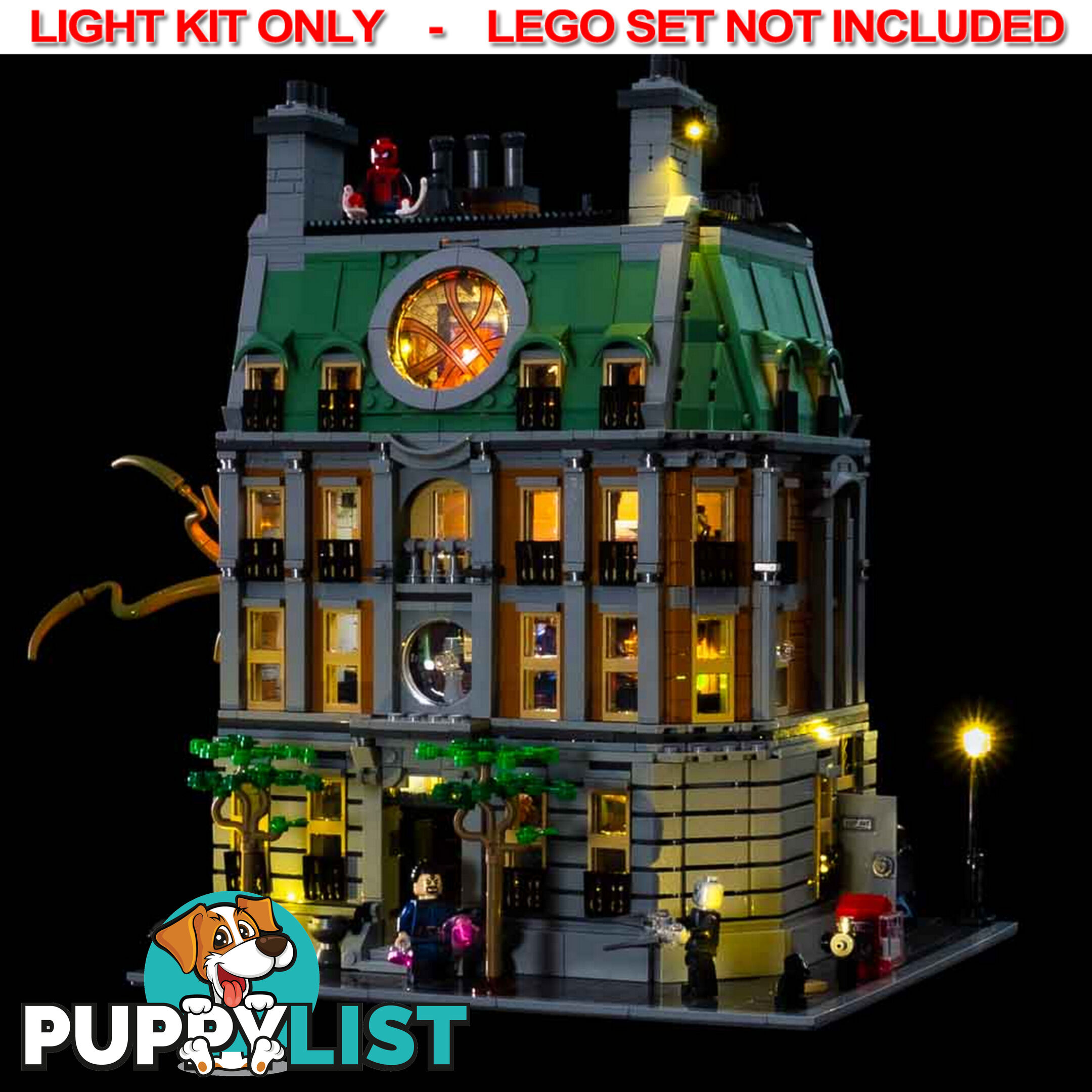 LIGHT KIT for LEGO Sanctum Sanctorum 76218 - Light My Bricks - 754523893525