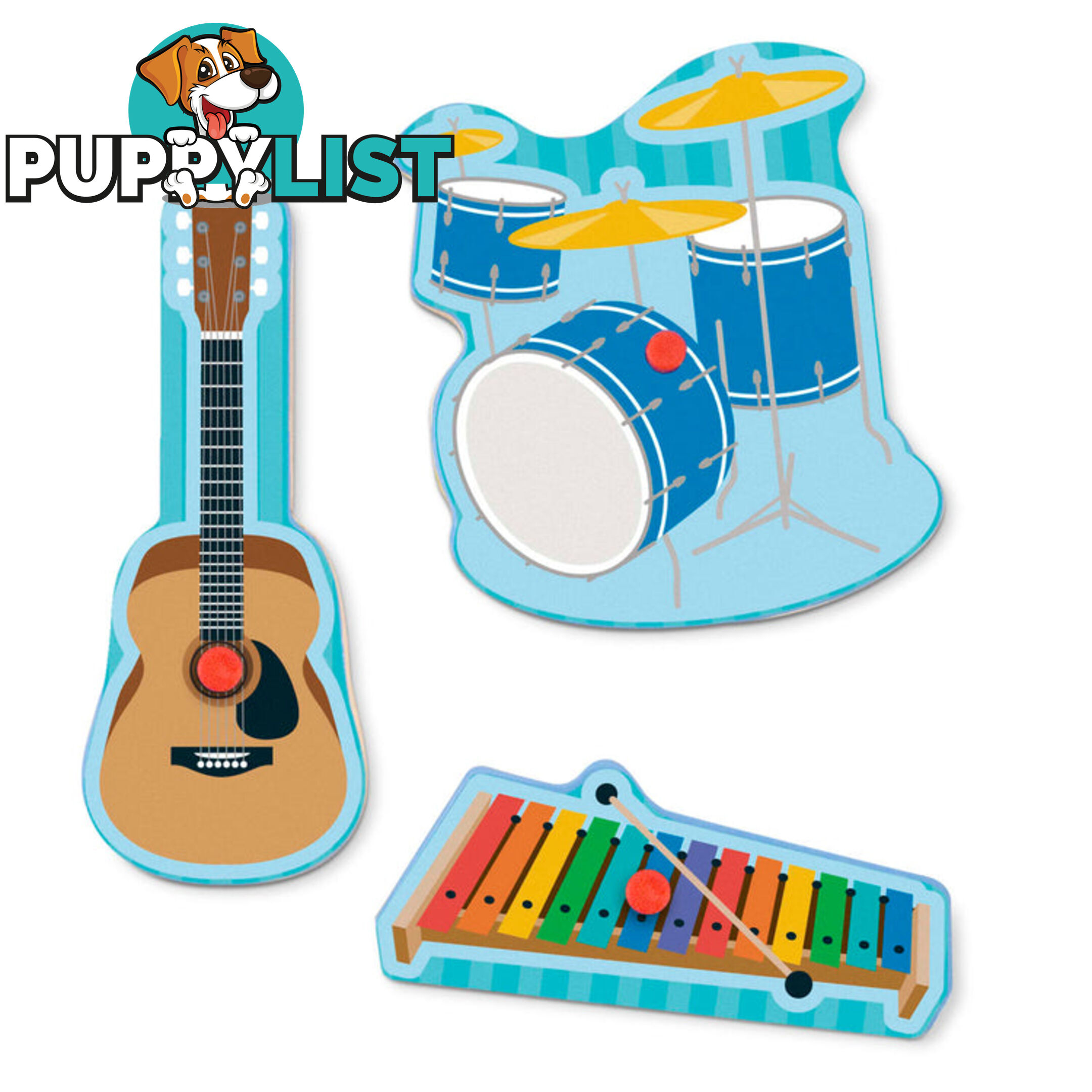 Melissa & Doug - Musical Instruments Sound Puzzle - 8 Pieces - Mdmnd732 - 000772007160