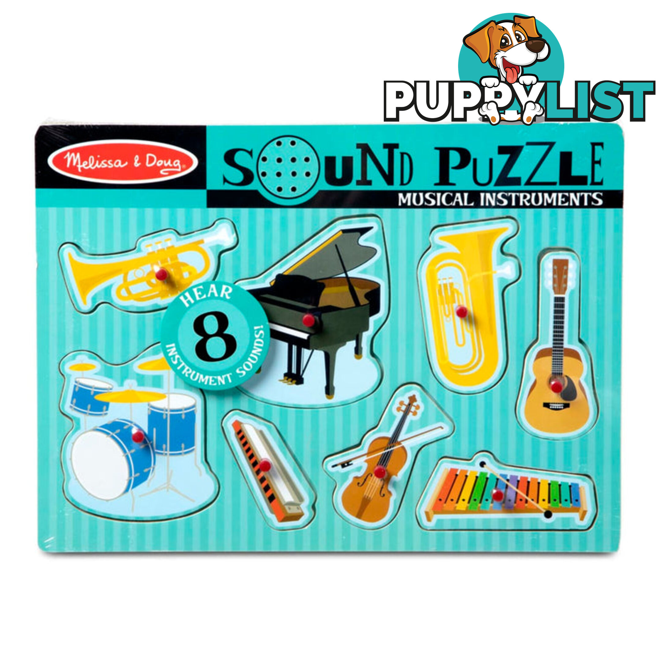 Melissa & Doug - Musical Instruments Sound Puzzle - 8 Pieces - Mdmnd732 - 000772007160