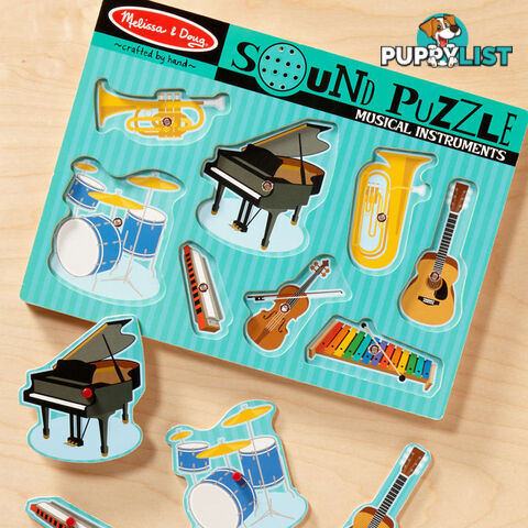 Melissa & Doug - Musical Instruments Sound Puzzle - 8 Pieces - Mdmnd732 - 000772007160