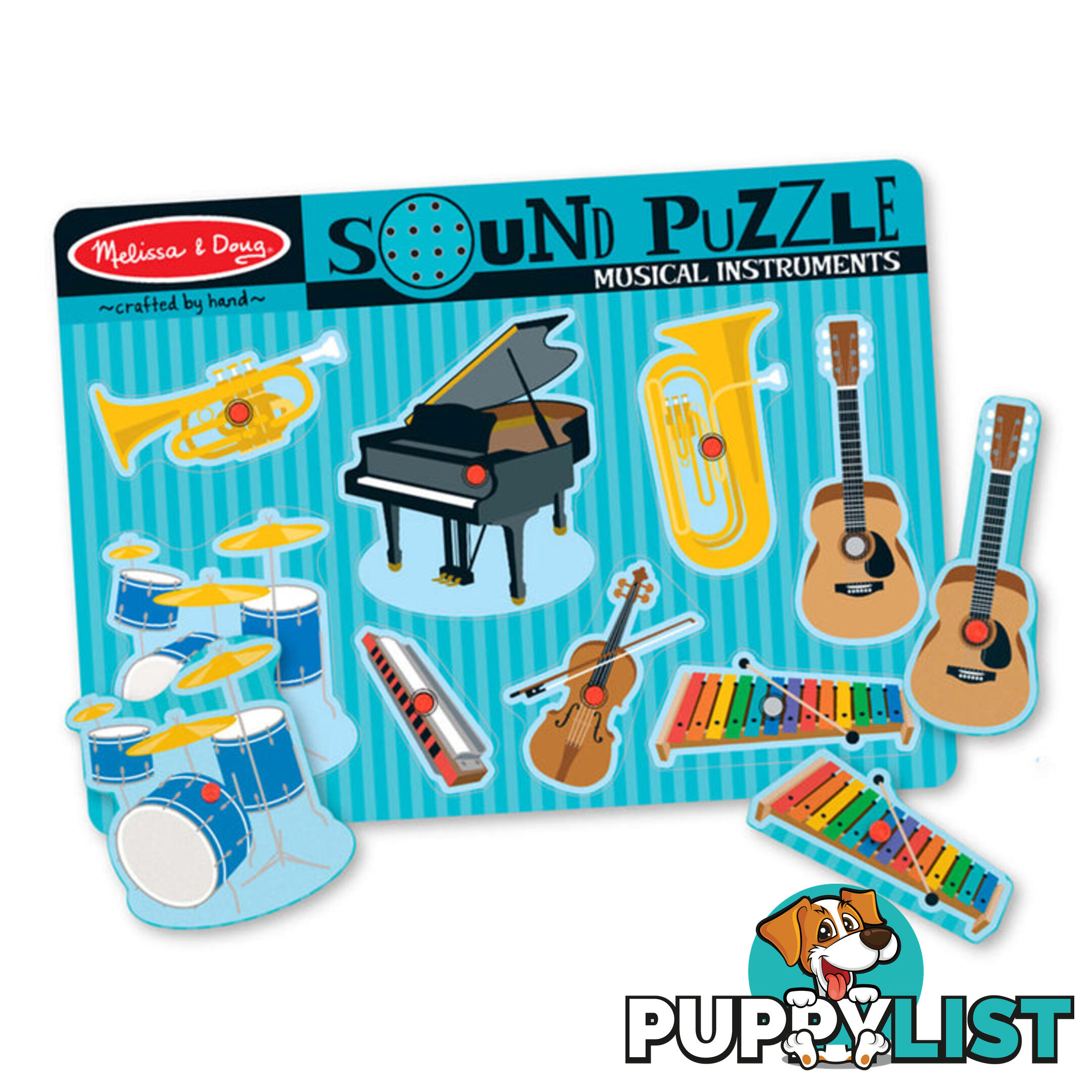 Melissa & Doug - Musical Instruments Sound Puzzle - 8 Pieces - Mdmnd732 - 000772007160