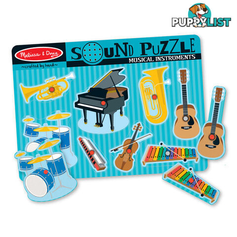 Melissa & Doug - Musical Instruments Sound Puzzle - 8 Pieces - Mdmnd732 - 000772007160