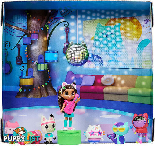 Gabby's Dollhouse - Gabby's Dollhouse Deluxe Dance Party Figure Set - Si6064152 - 778988380895