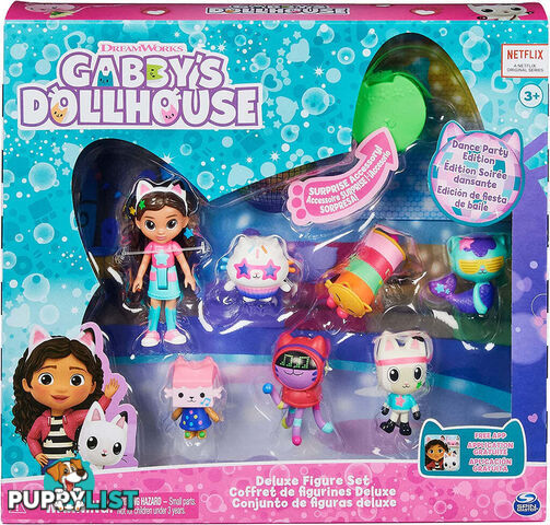 Gabby's Dollhouse - Gabby's Dollhouse Deluxe Dance Party Figure Set - Si6064152 - 778988380895