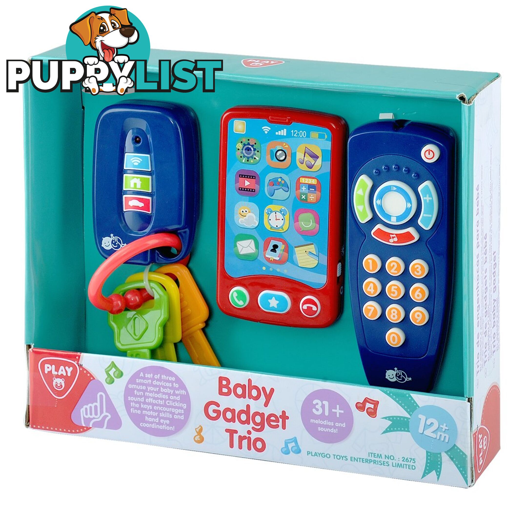 Baby Gadget Trio Battery Operated  Playgo Toys Ent. Ltd Art64833 - 4892401026750