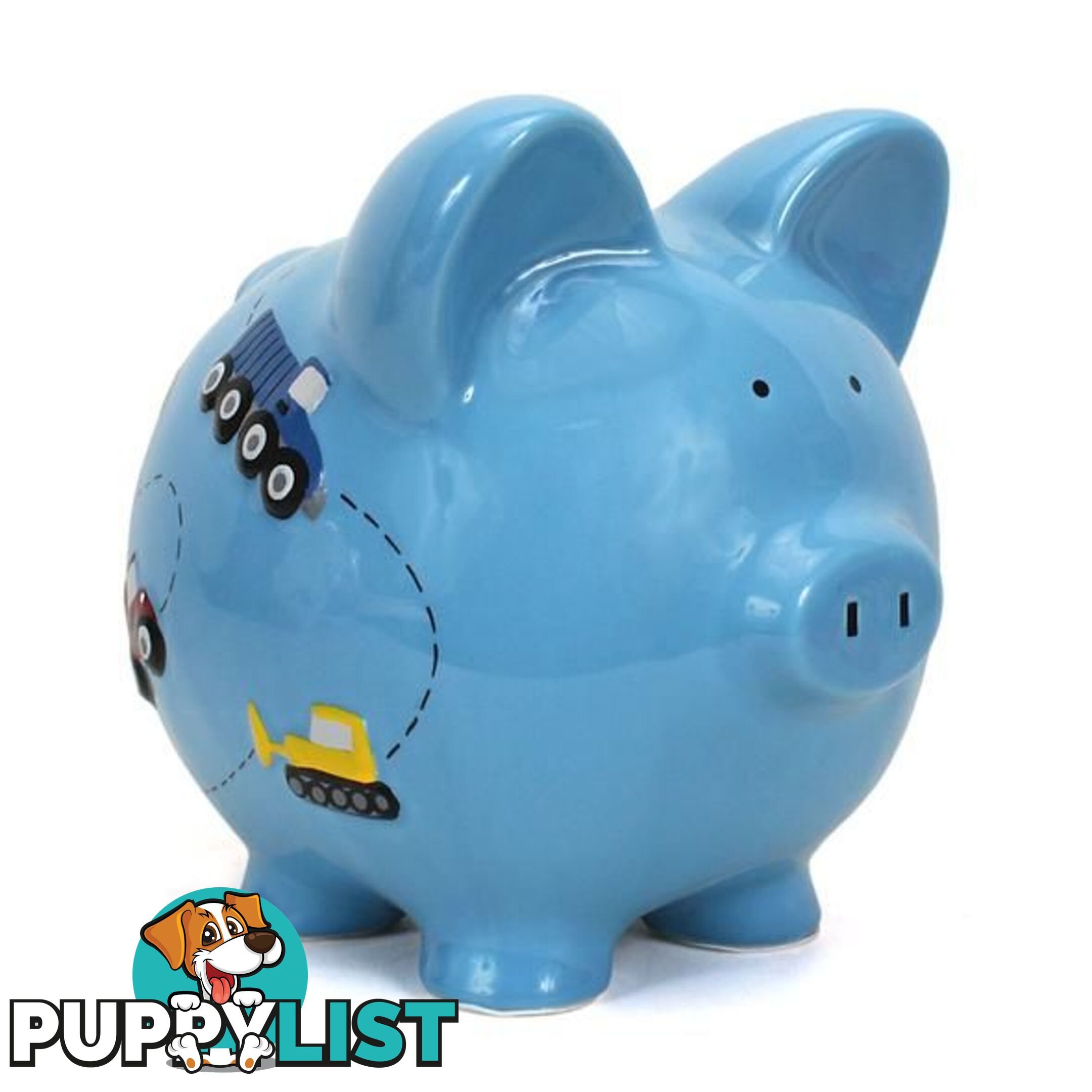 Cotton Candy -  Blue Construction Piggy Bank - Cccc3617 - 025094361721