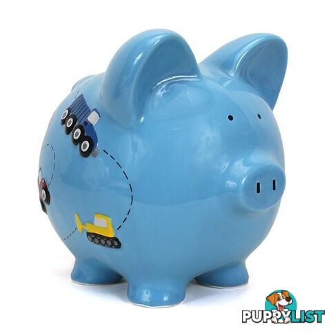 Cotton Candy -  Blue Construction Piggy Bank - Cccc3617 - 025094361721