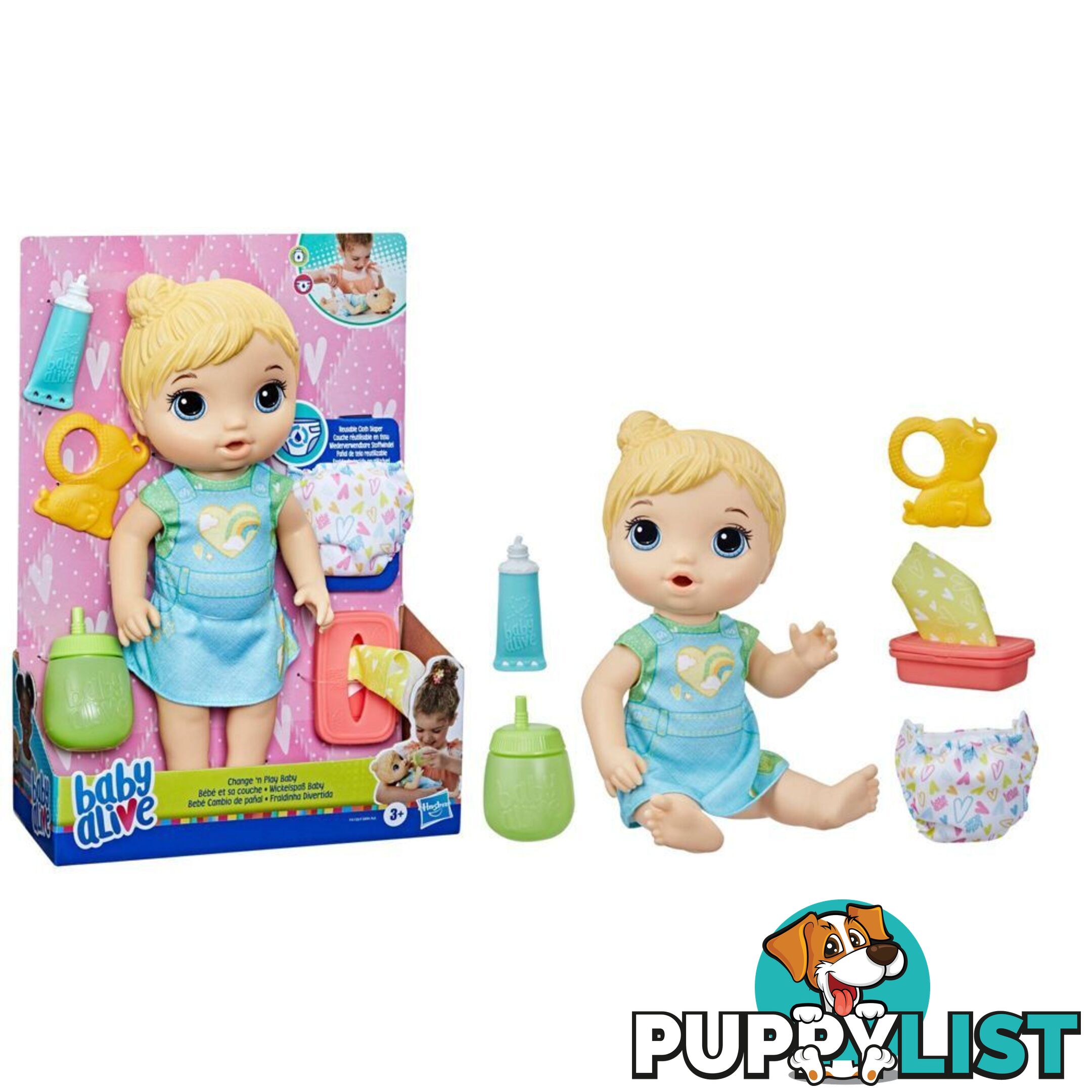 Baby Alive - Change 'n Play Baby Doll - Blonde Hair - Hasbro Hbf41505x22 - 5010996117250