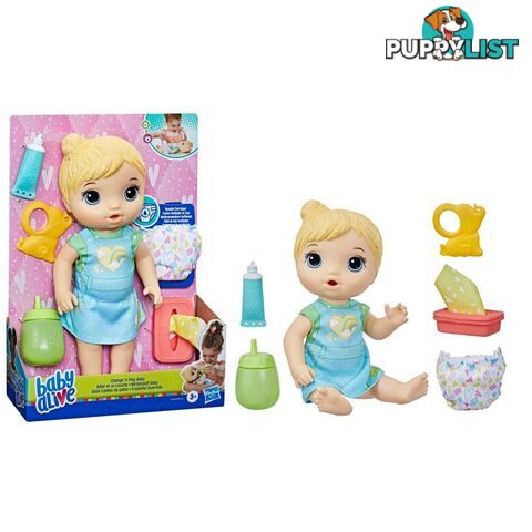 Baby Alive - Change 'n Play Baby Doll - Blonde Hair - Hasbro Hbf41505x22 - 5010996117250