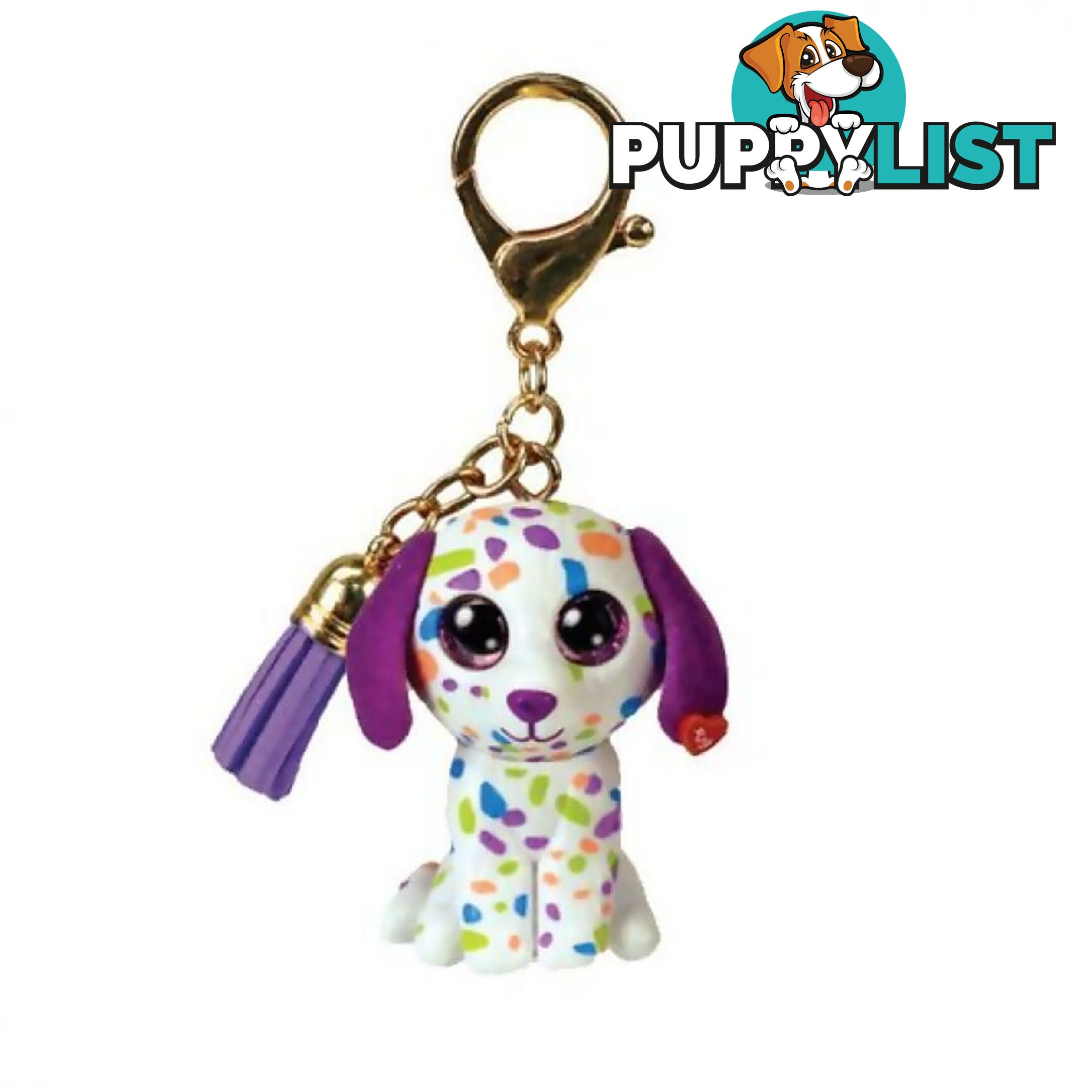 Ty - Beanie Boos - Mini Clip Darling The Dog With Tassel Mini - 5cm - Bg25056 - 008421250561