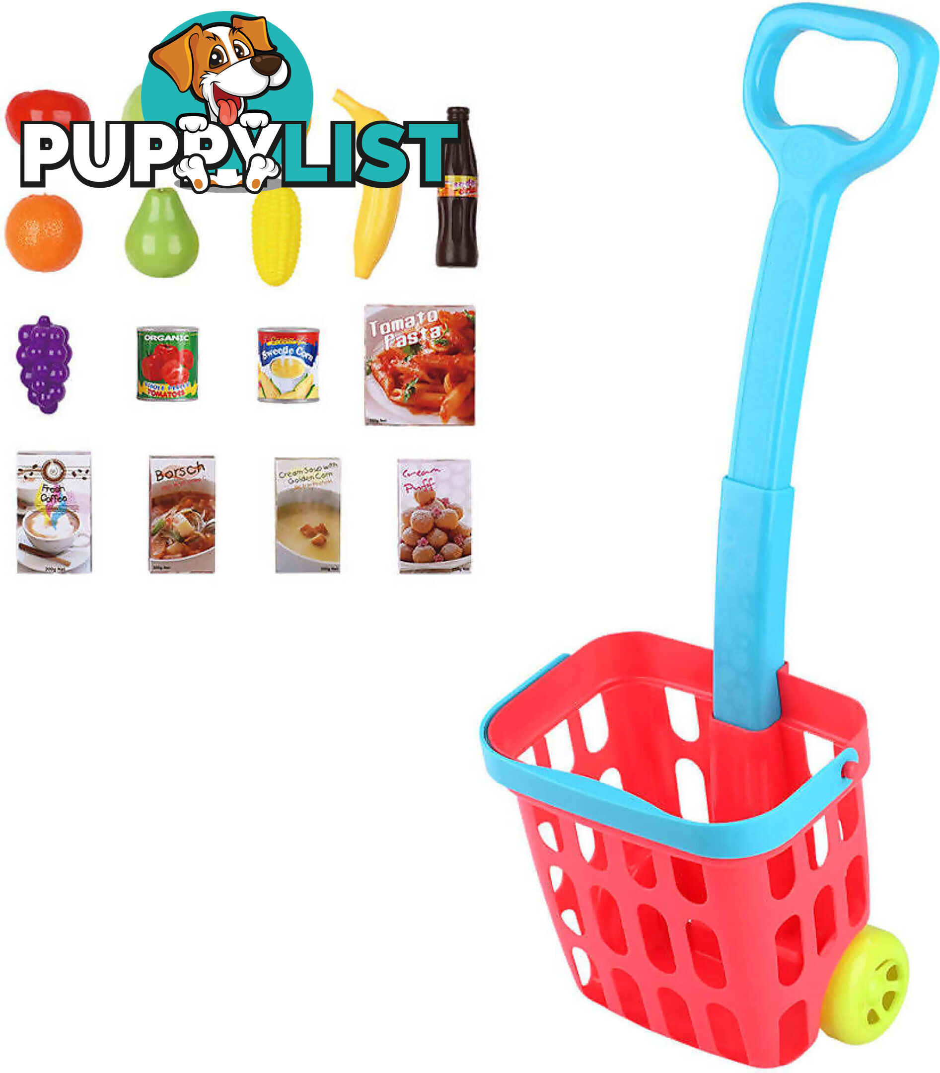 Playgo Toys Ent. Ltd. - Rolling Shopping Basket - Art67152 - 4892401032461