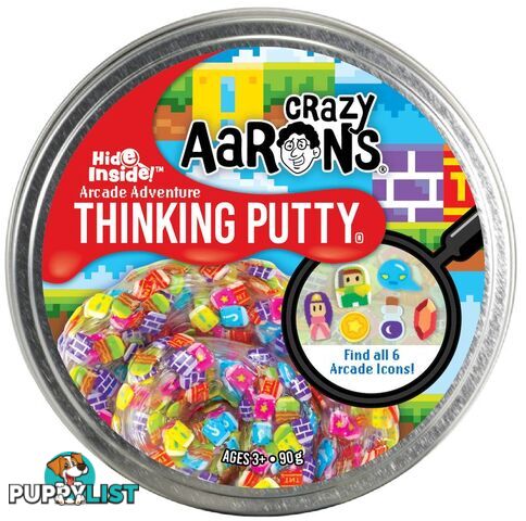 Crazy Aaron's Thinking Putty Hide Inside! Arcade Adventure 4inch - Bgaa020 - 810066953574