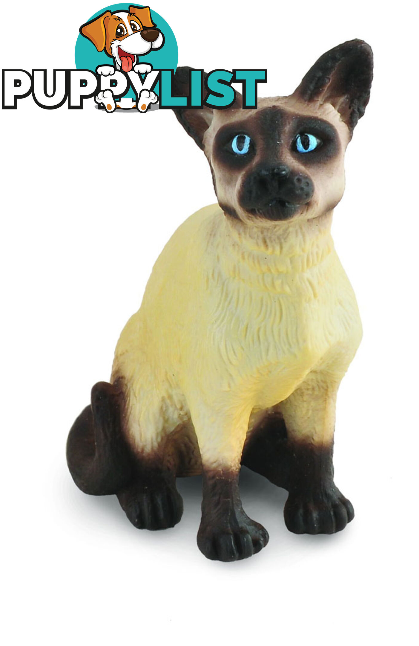 CollectA Siamese Cat Sitting Animal Figurine - Rpco88331 - 4892900883311