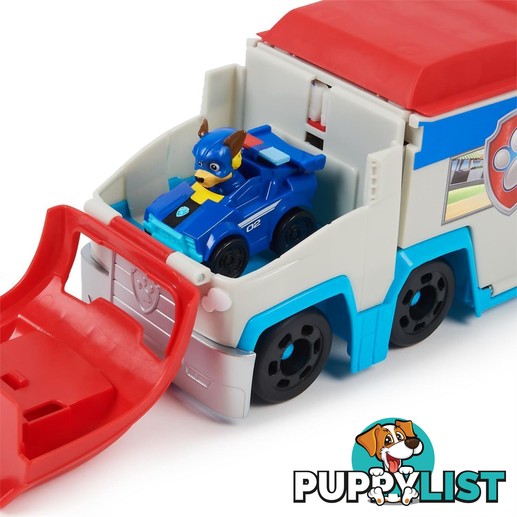 Paw Patrol - The Mighty Movie Pup Squad Patroller Toy Truck With Collectible Mighty Pups Chase Pup Squad Toy Car - Spin Master Si6067085 - 778988467213