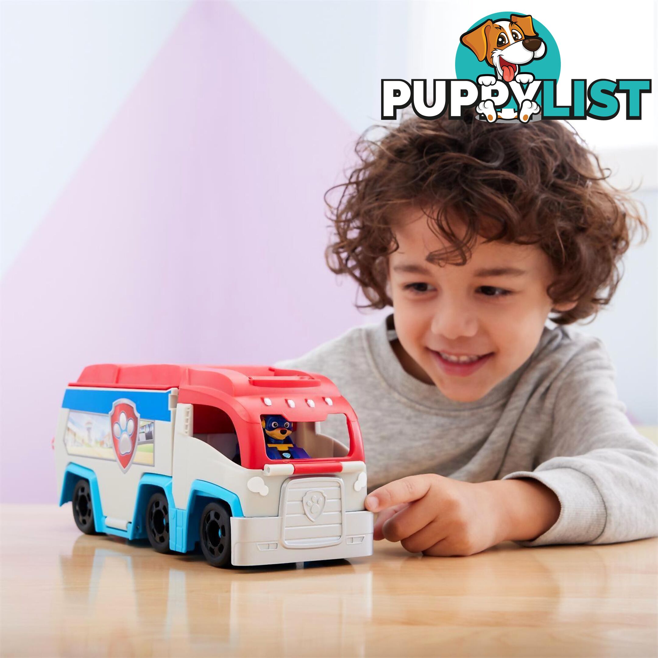 Paw Patrol - The Mighty Movie Pup Squad Patroller Toy Truck With Collectible Mighty Pups Chase Pup Squad Toy Car - Spin Master Si6067085 - 778988467213