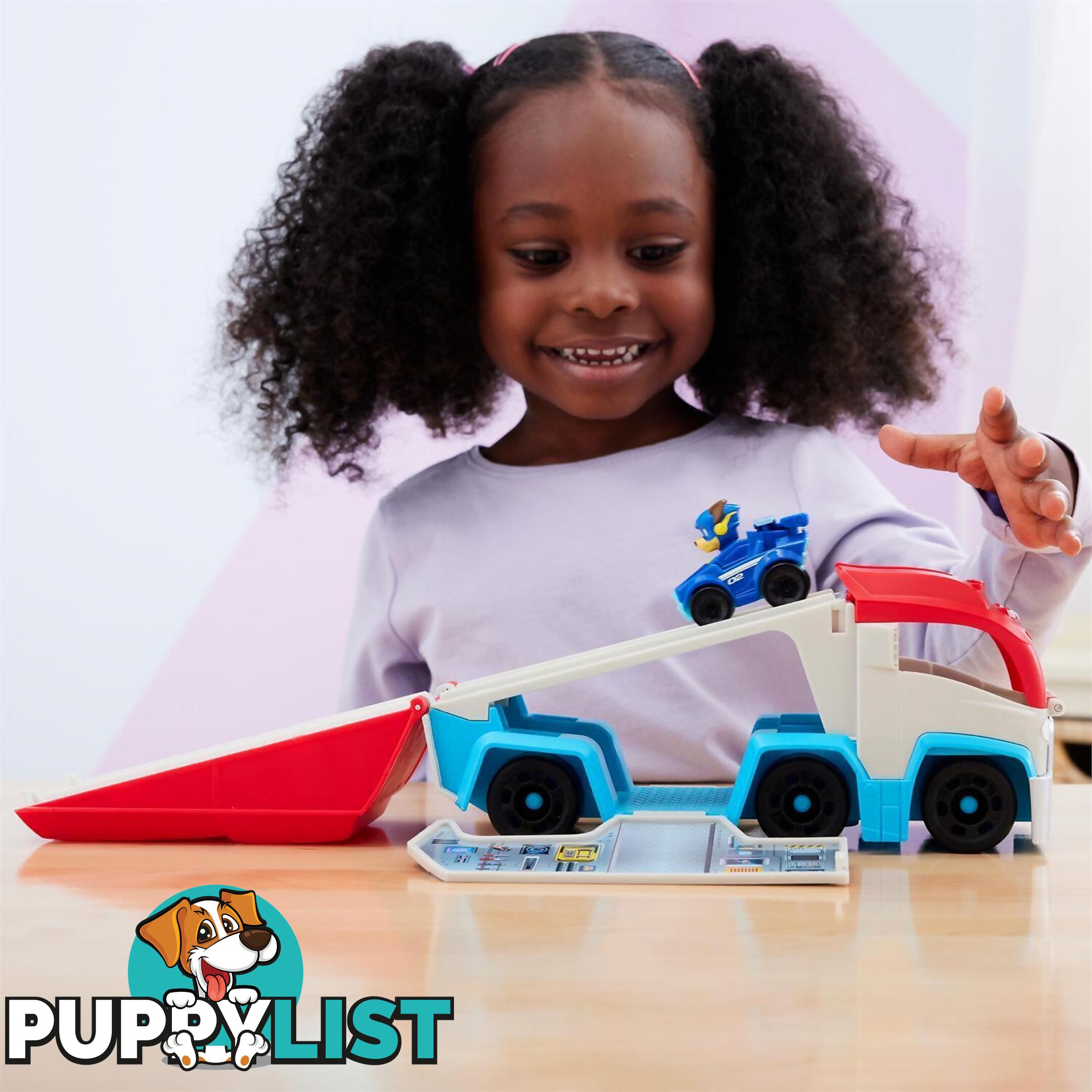 Paw Patrol - The Mighty Movie Pup Squad Patroller Toy Truck With Collectible Mighty Pups Chase Pup Squad Toy Car - Spin Master Si6067085 - 778988467213