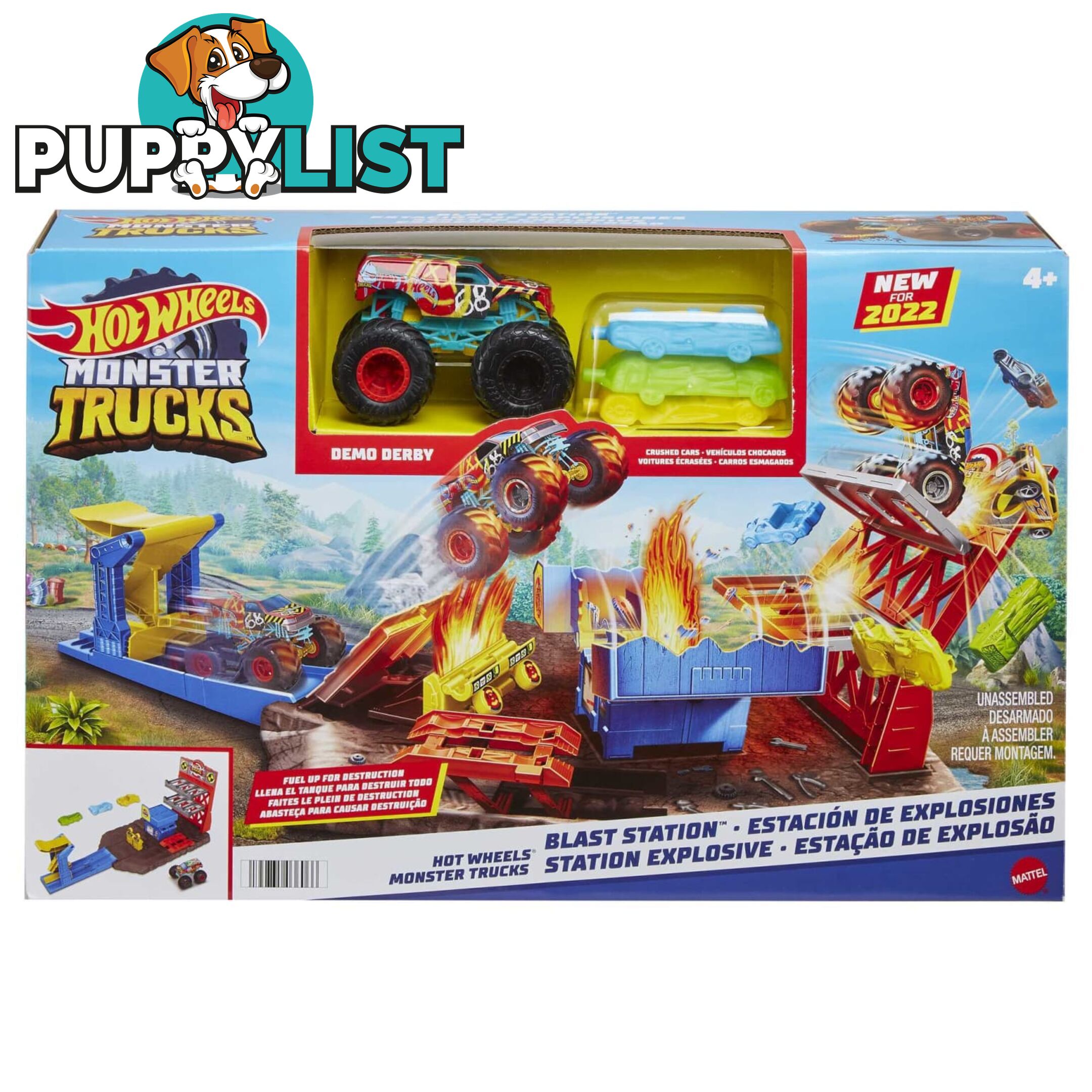 Hot Wheels® - Monster Trucks Blast Station - Mahfb12 - 194735036066