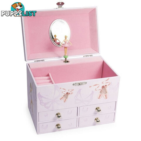 Music Box Ballerina Four Drawer Art64144 - 4894620920284