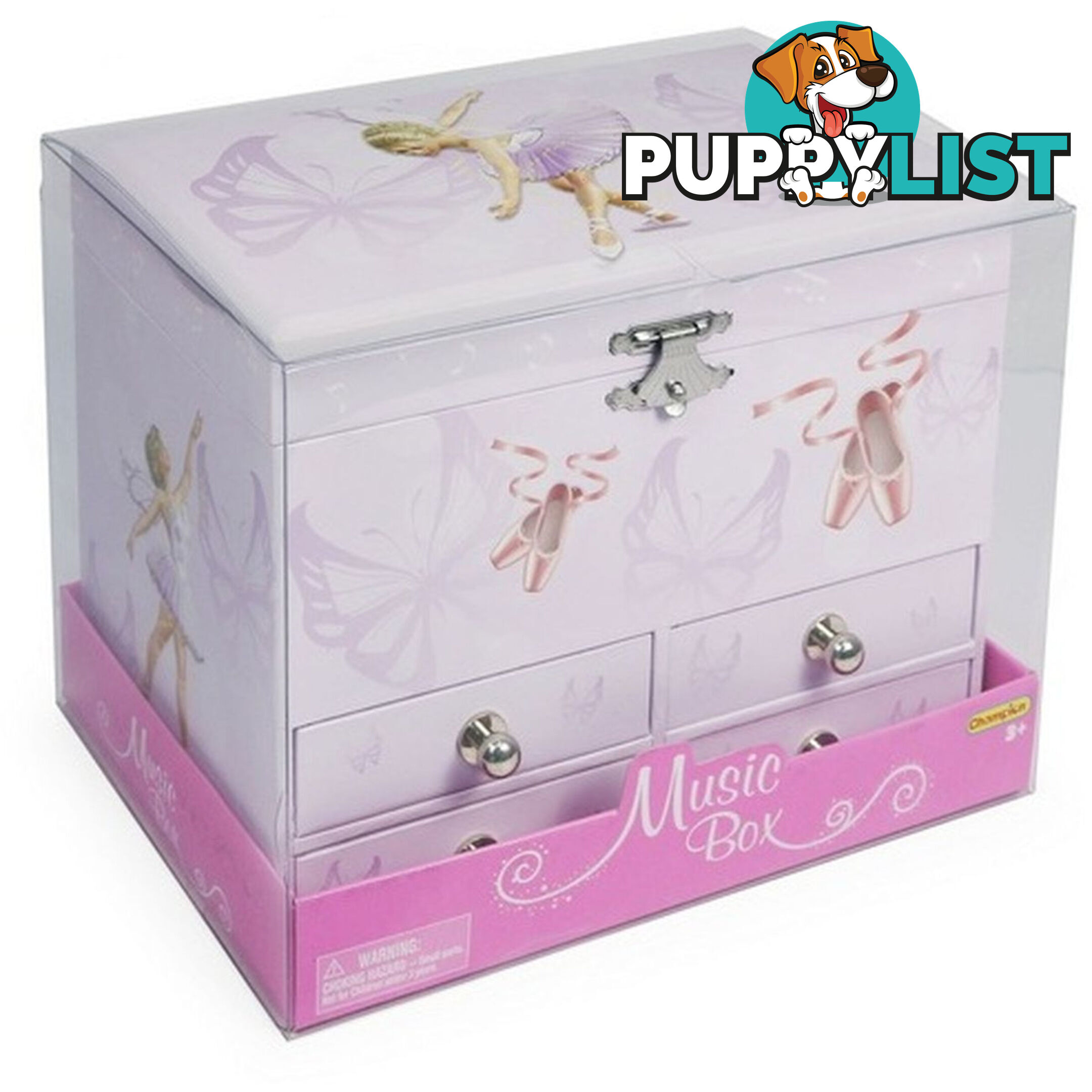 Music Box Ballerina Four Drawer Art64144 - 4894620920284