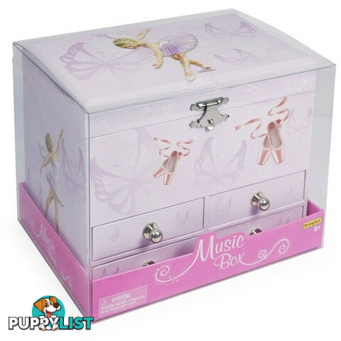 Music Box Ballerina Four Drawer Art64144 - 4894620920284