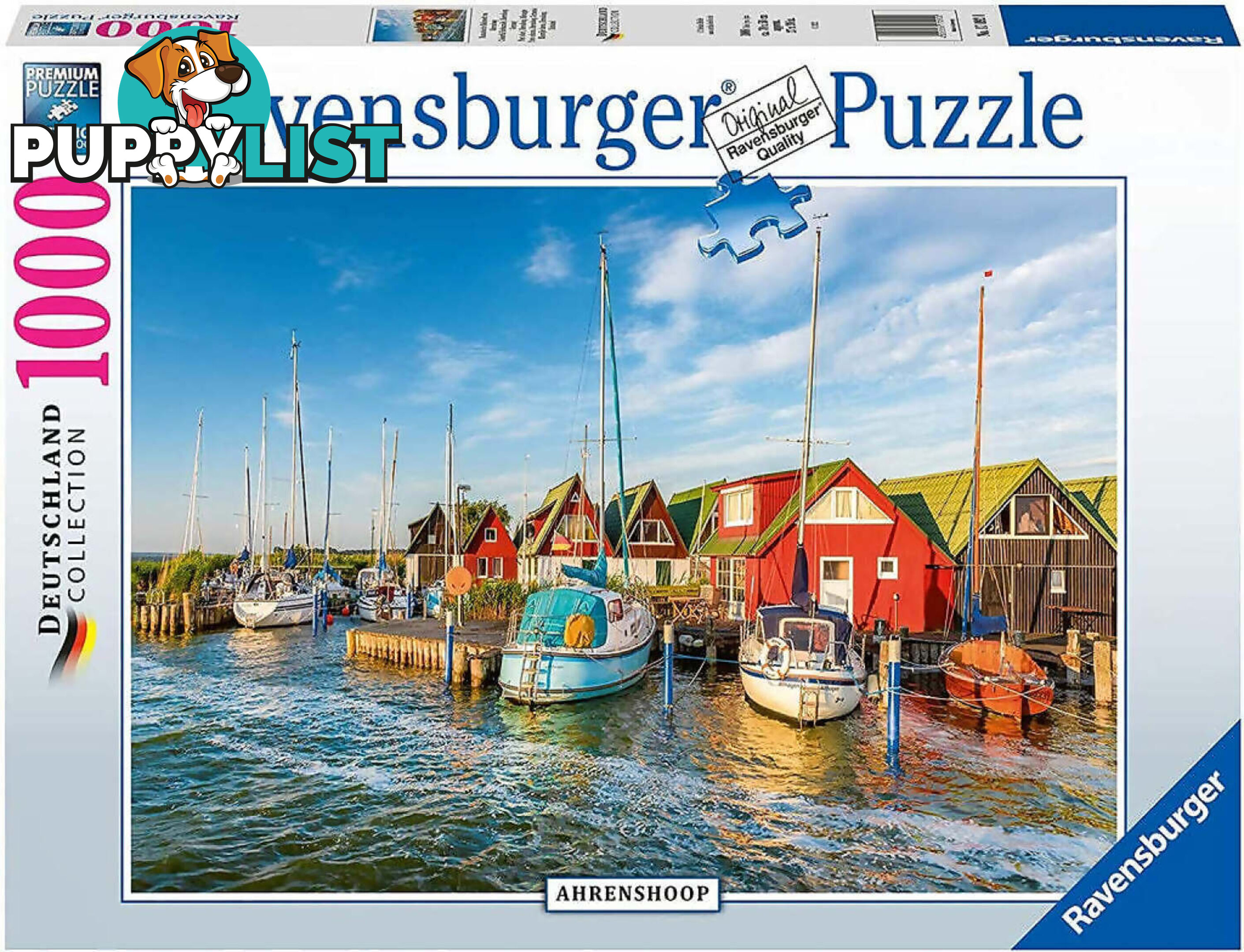 Ravensburger - Colourful Harbourside Germany Jigsaw Puzzle 1000pc - Mdrb17092 - 4005556170920