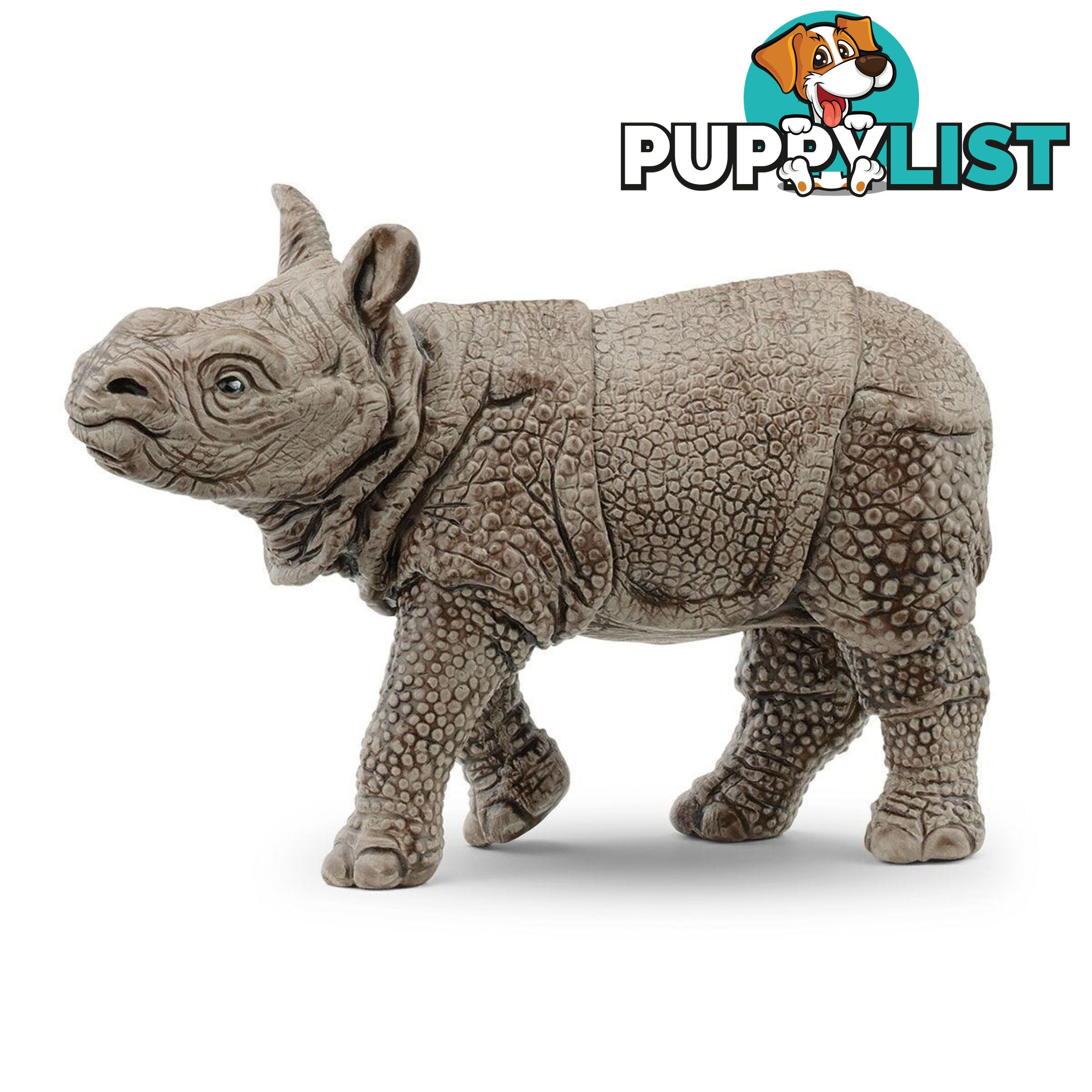 Schleich - Indian Rhinoceros Baby Animal Figurine - Mdsc14860 - 4059433527765