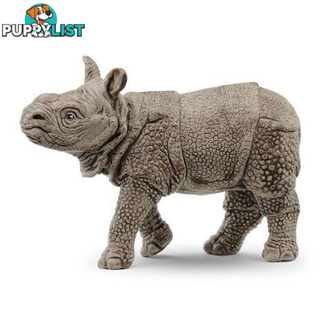 Schleich - Indian Rhinoceros Baby Animal Figurine - Mdsc14860 - 4059433527765