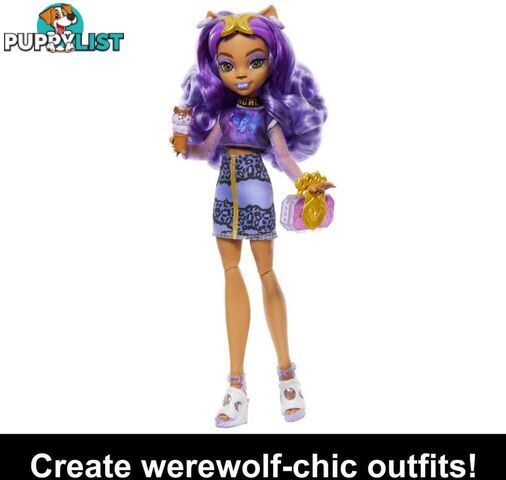 Monster High Doll - Clawdeen Wolf Skulltimate Secrets: Fearidescent Series - Mahnf74 - 194735139286