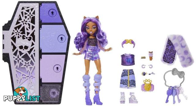 Monster High Doll - Clawdeen Wolf Skulltimate Secrets: Fearidescent Series - Mahnf74 - 194735139286