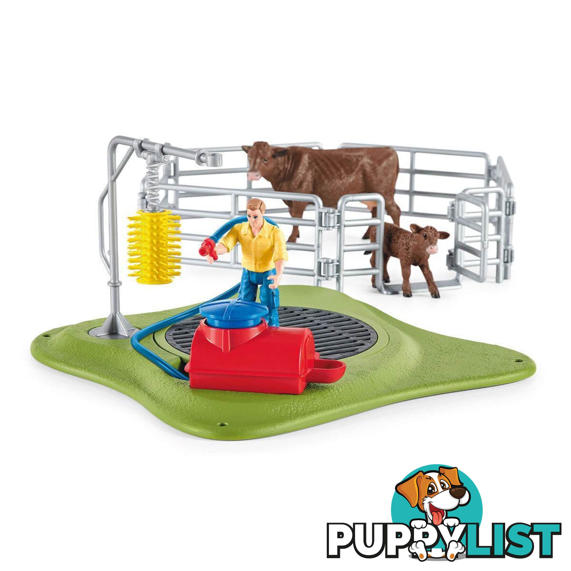 Schleich - Farm World Happy Cow Wash Sc42529 - 4059433416977