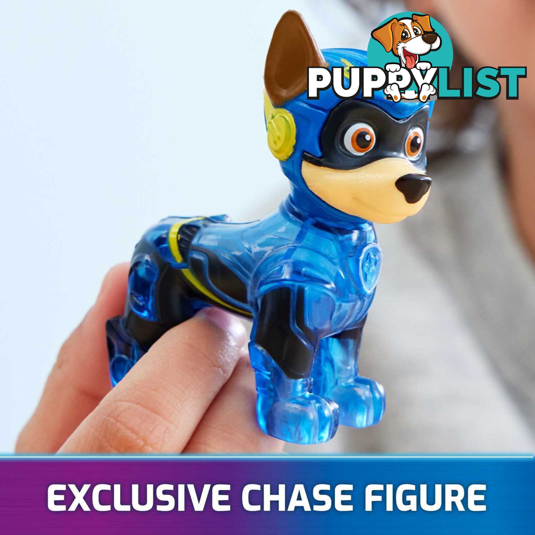 Paw Patrol - The Mighty Movie Chaseâ€™s Mighty Transforming Cruiser with Action Figure Lights And Sounds - Spin Master - Si6066584 - 778988457887