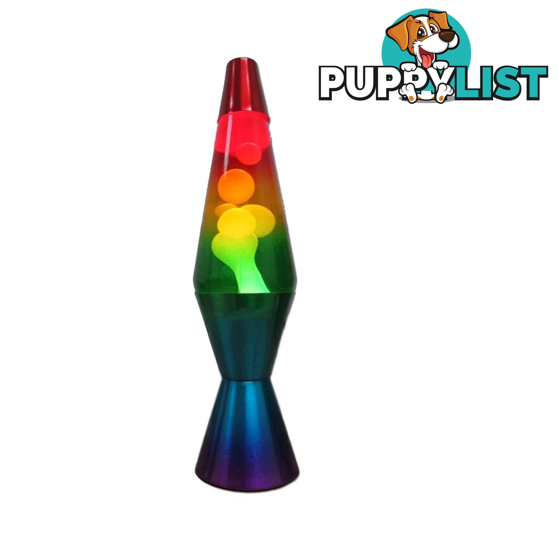 Landmark - Rainbow Retro Liquid Lamp 37cm - Aslanlt225 - 9320383575416